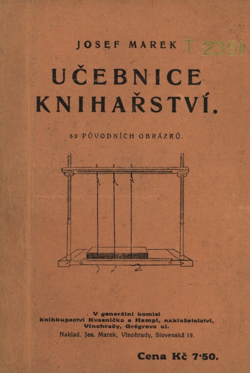 Učebnice knihařství: Obrázky původní