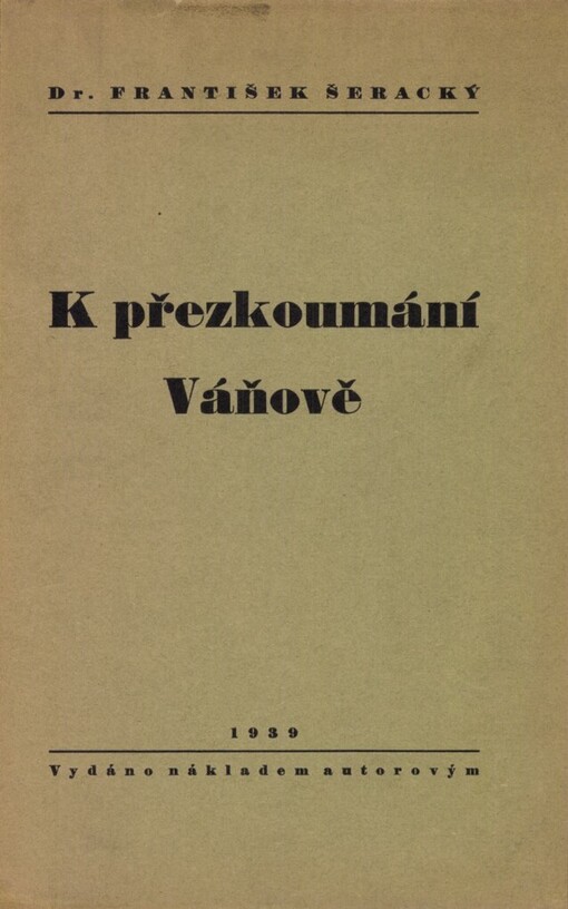 K přezkoumání Váňově