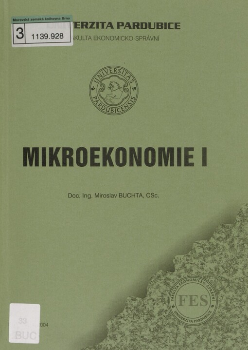 Mikroekonomie I
