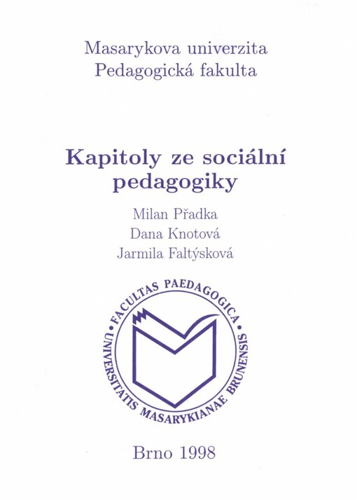 Kapitoly ze sociální pedagogiky