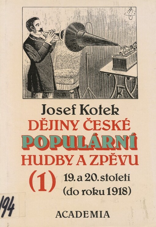 Dějiny české populární hudby a zpěvu 19. a 20. století