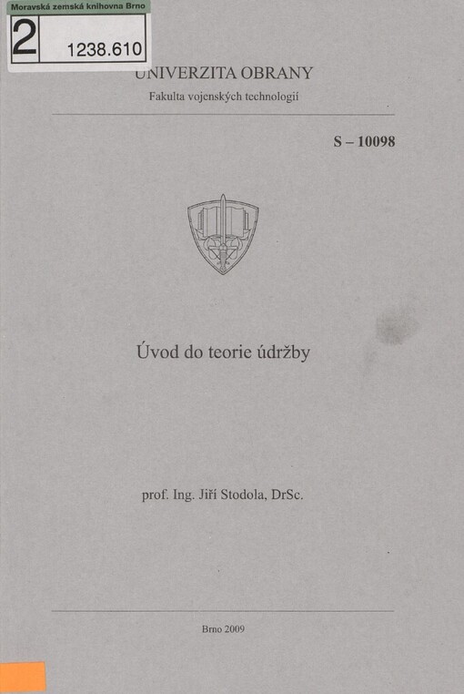 Úvod do teorie údržby