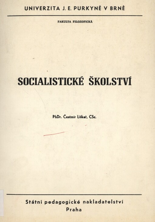 Socialistické školství