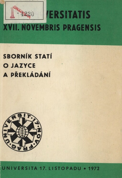 Sborník statí o jazyce a překládání