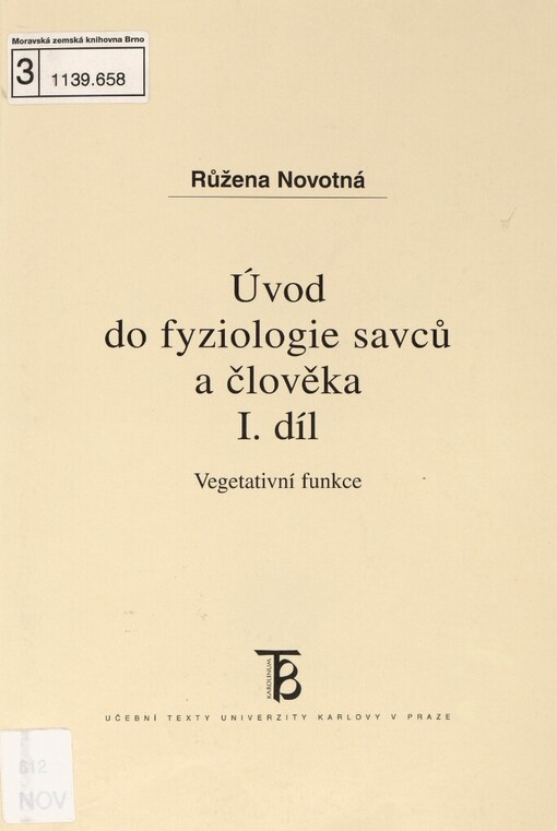Úvod do fyziologie savců a člověka
