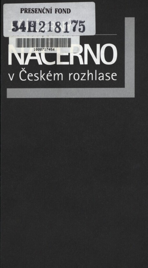 Načerno v Českém rozhlase: komentáře 1994-2000