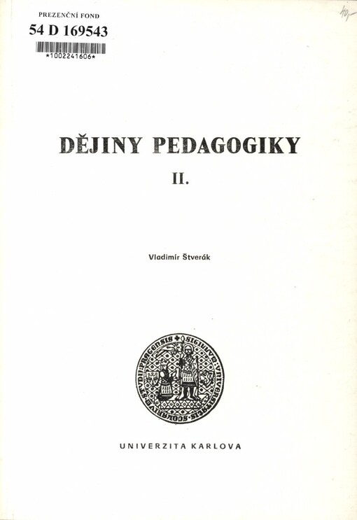 Dějiny pedagogiky II