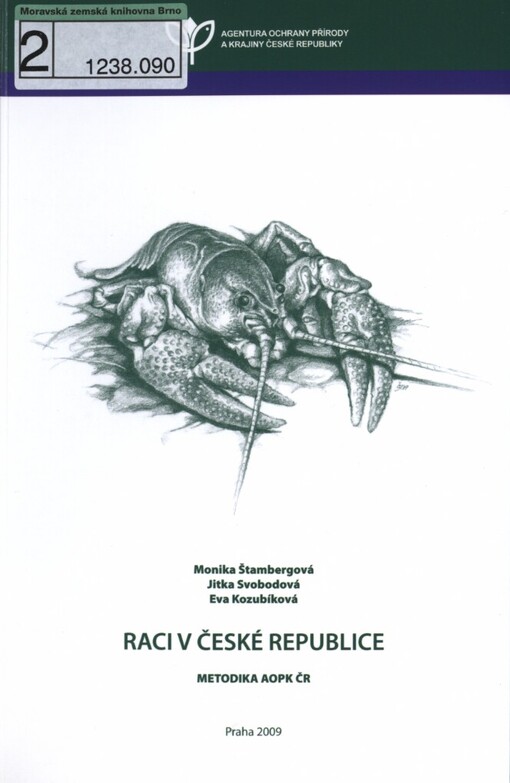 Raci v České republice: [metodika AOPK ČR]