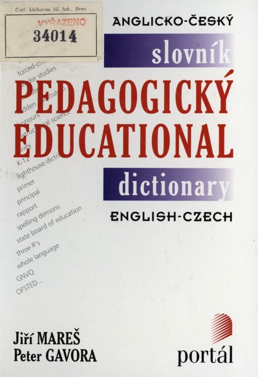 Anglicko-český slovník pedagogický