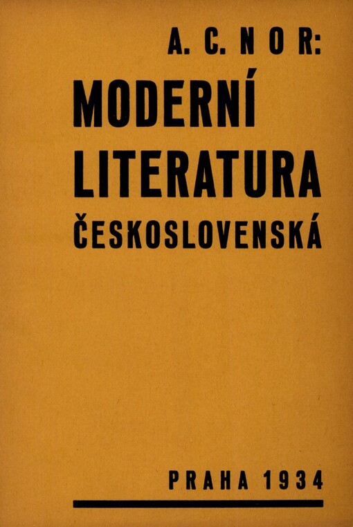 Moderní literatura československá: [informativní stať ...]