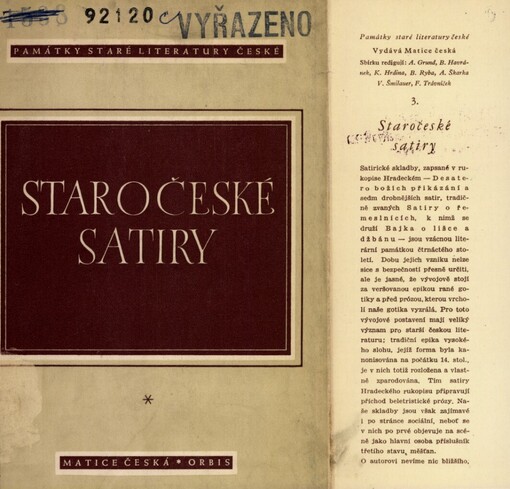Staročeské satiry