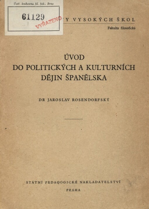Úvod do politických a kulturních dějin Španělska