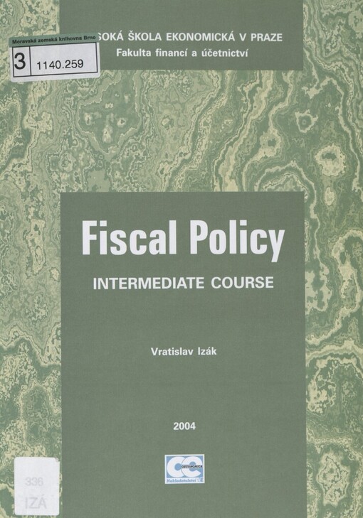 Fiscal policy: intermediate course