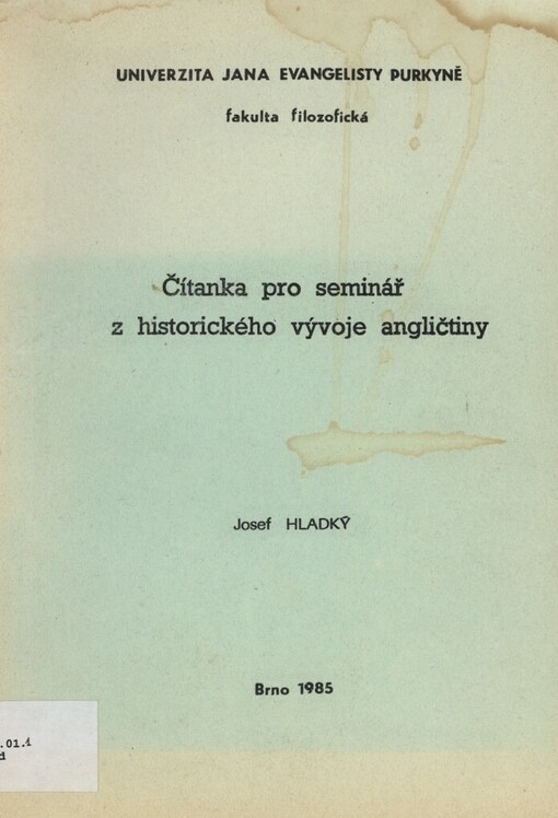 Čítanka pro seminář z historického vývoje angličtiny