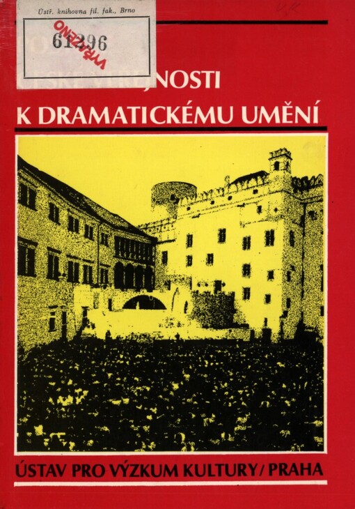 Postoje české veřejnosti k dramatickému umění