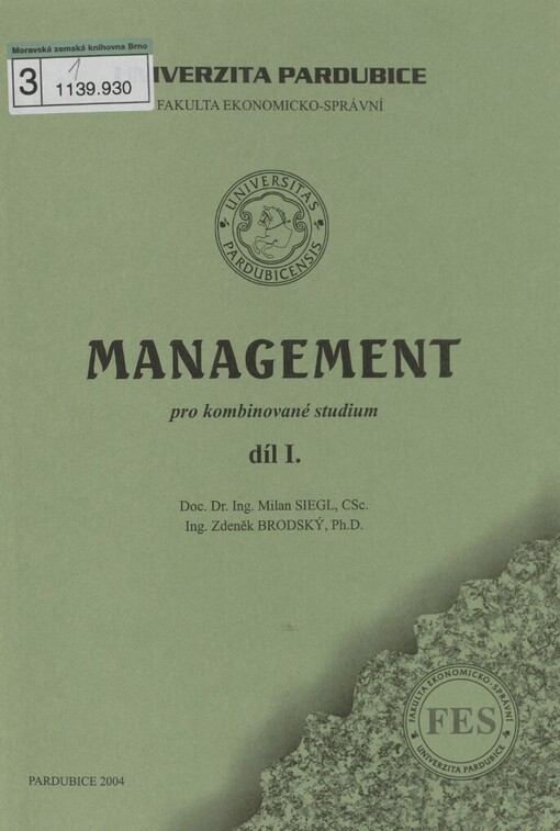 Management :pro kombinované studium