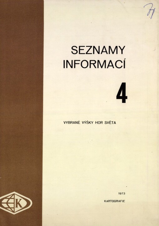 Seznamy informací.4,Vybrané výšky hor světa
