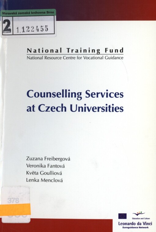 Counselling services at Czech universities