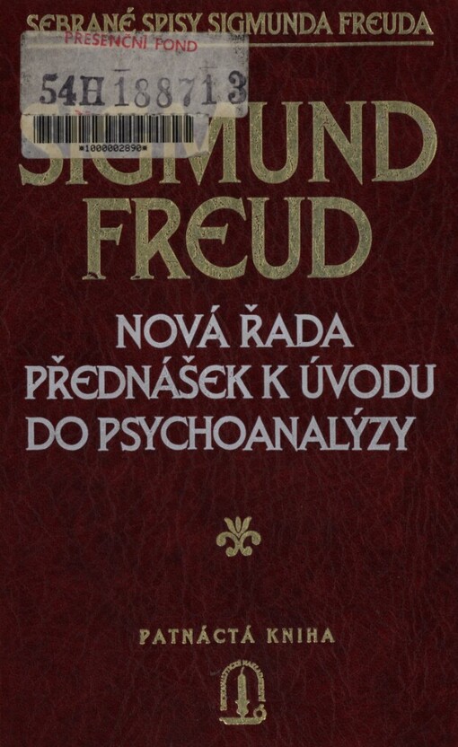 Nová řada přednášek k úvodu do psychoanalýzy