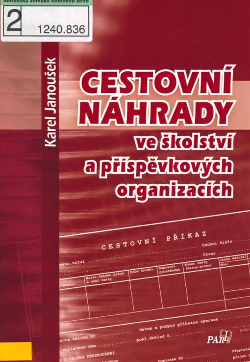 Cestovní náhrady ve školství a příspěvkových organizacích