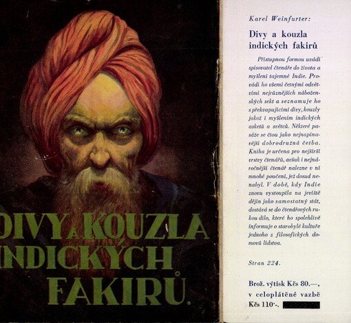 Divy a kouzla indických fakirů :studie o fakirismu a jogismu s ilustracemi