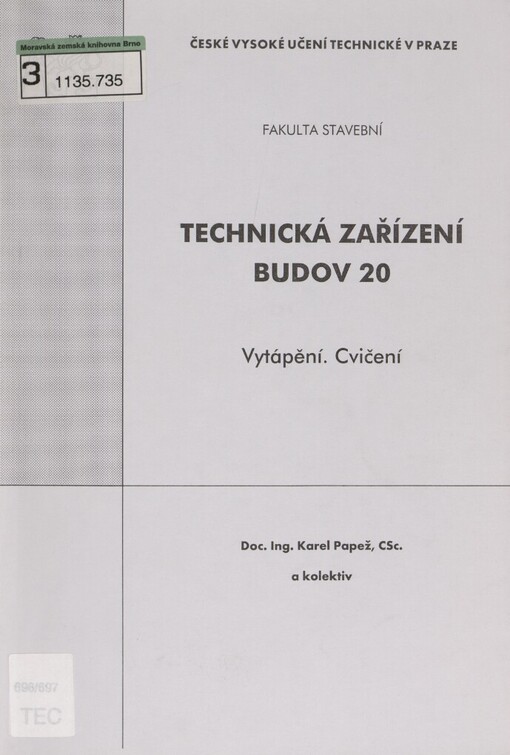 Technická zařízení budov 20: vytápění : cvičení