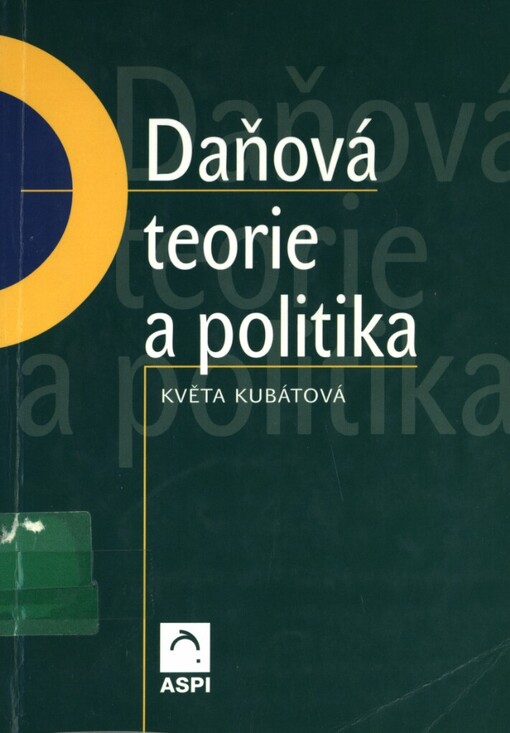 Daňová teorie a politika