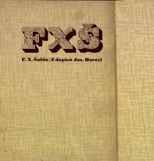 Z dopisů Josefu Horovi