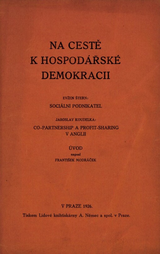 Na cestě k hospodářské demokracii