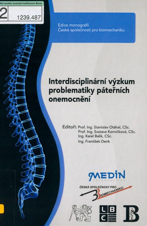 Interdisciplinární výzkum řešení problematiky páteřních náhrad