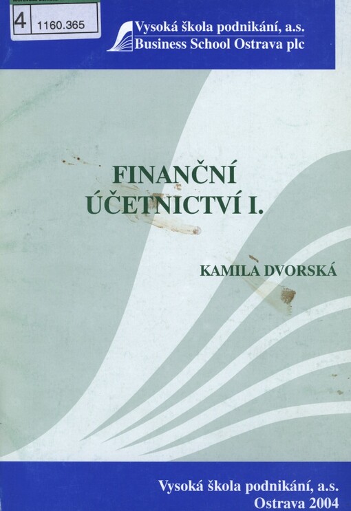 Finanční účetnictví I