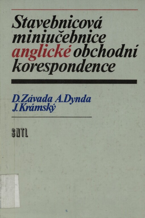 Stavebnicová miniučebnice anglické obchodní korespondence