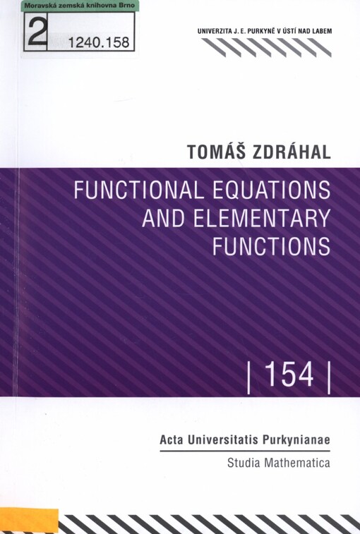 Functional equations and elementary functions