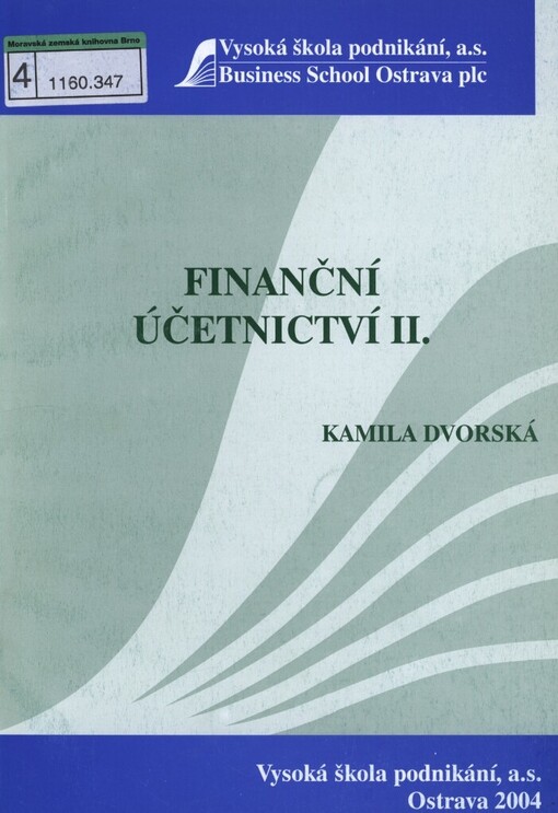 Finanční účetnictví II