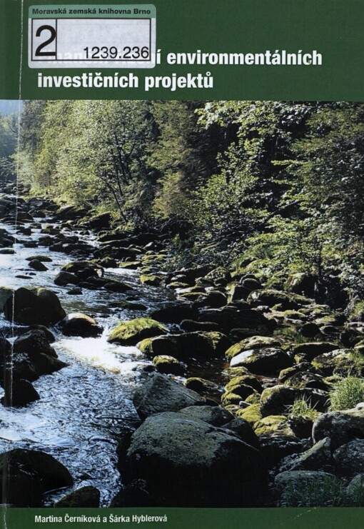 Finanční řízení environmentálních investičních projektů