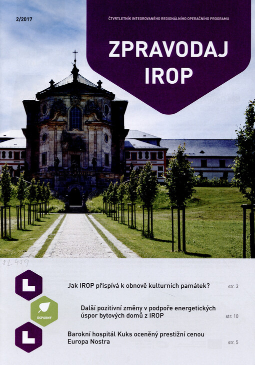 Zpravodaj IROP : čtvrtletník Integrovaného regionálního operačního programu