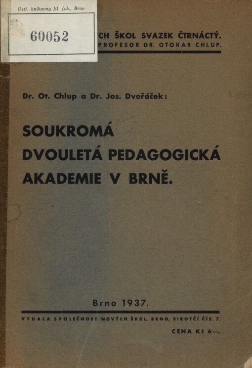 Soukromá dvouletá pedagogická akademie v Brně