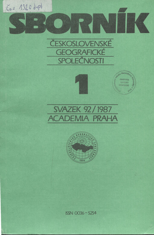 Sborník Československé společnosti zeměpisné