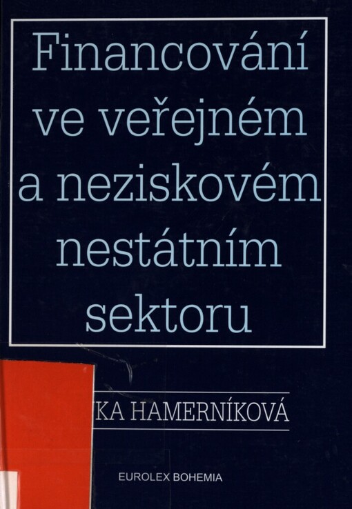 Financování ve veřejném a neziskovém nestátním sektoru