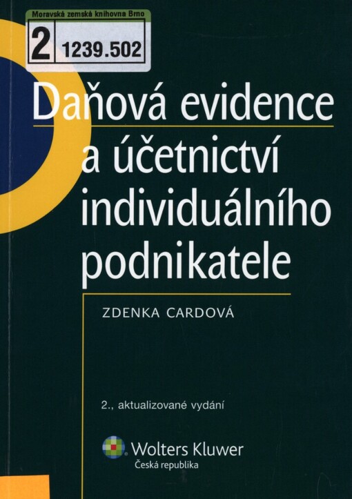 Daňová evidence a účetnictví individuálního podnikatele