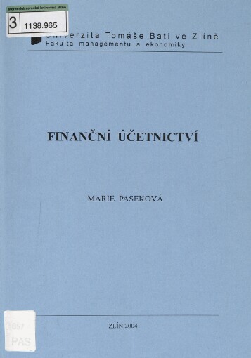 Finanční účetnictví