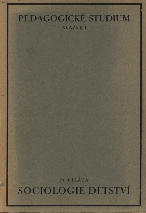 Sociologie dětství