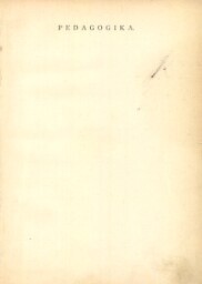 Pedagogika: úvod do studia