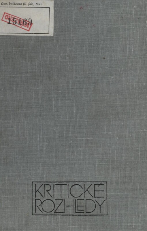 S realismem na křižovatce: články a studie z let 1955-1962