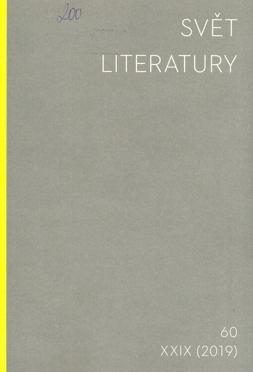 Svět literatury : časopis pro novověké zahraniční literatury