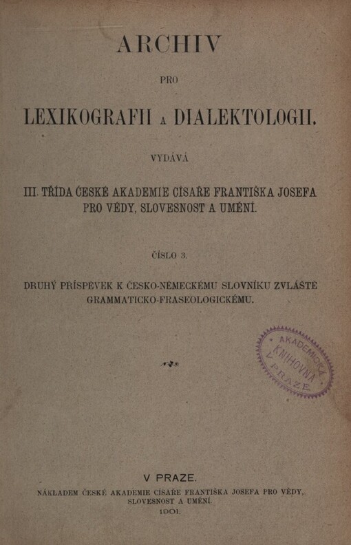 Druhý příspěvek k česko-německému slovníku, zvláště grammaticko-fraseologickému