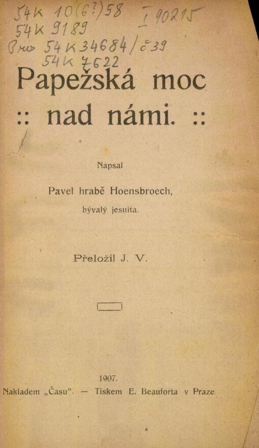 Papežská moc nad námi