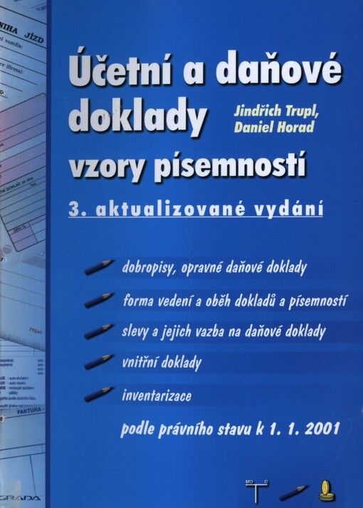 Účetní a daňové doklady :vzory písemností