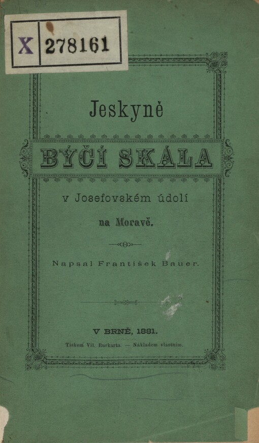 Jeskyně Býčí skála v Josefovském údolí na Moravě
