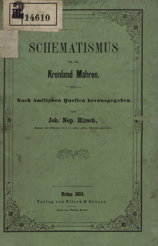 Schematismus für das Kronland Mähren